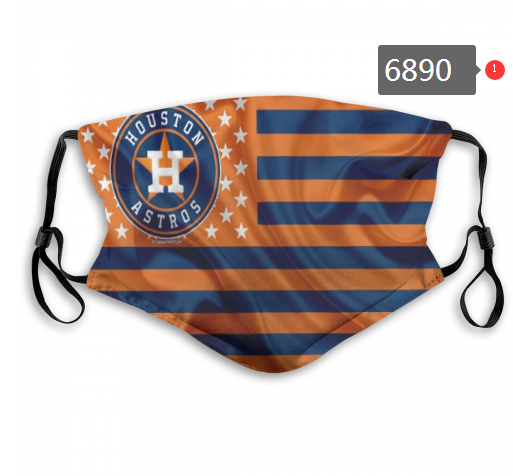 2020 MLB Houston Astros #2 Dust mask with filter->mlb dust mask->Sports Accessory